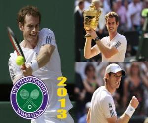 Puzzle Andy Murray πρωταθλητής Wimbledon 2013